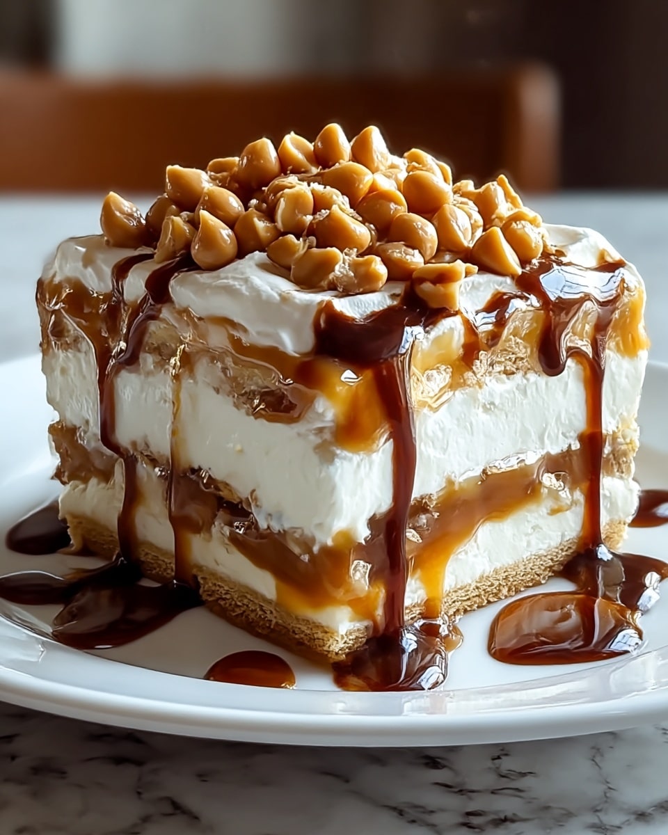 Irresistible No Bake Turtle Lasagna Dessert Recipe