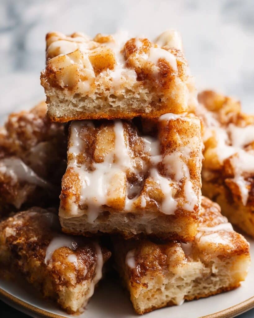 Cinnamon Brown Butter Focaccia with Vanilla Icing Recipe