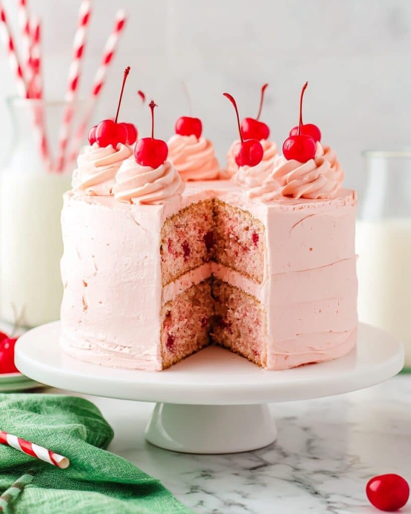 Cherry Chip Cake Recipe