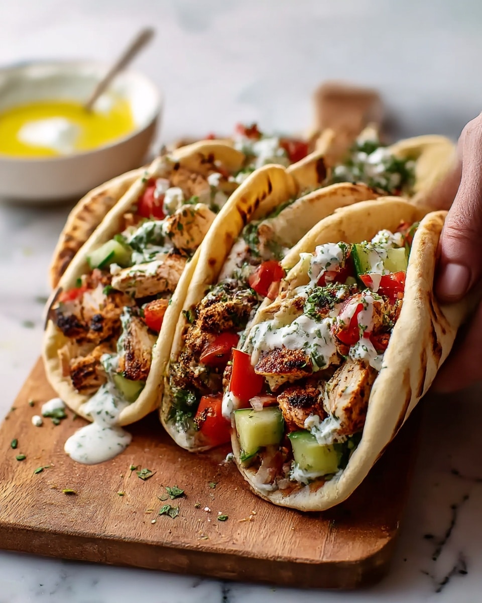 Grilled Mediterranean Chicken Tacos Recipe