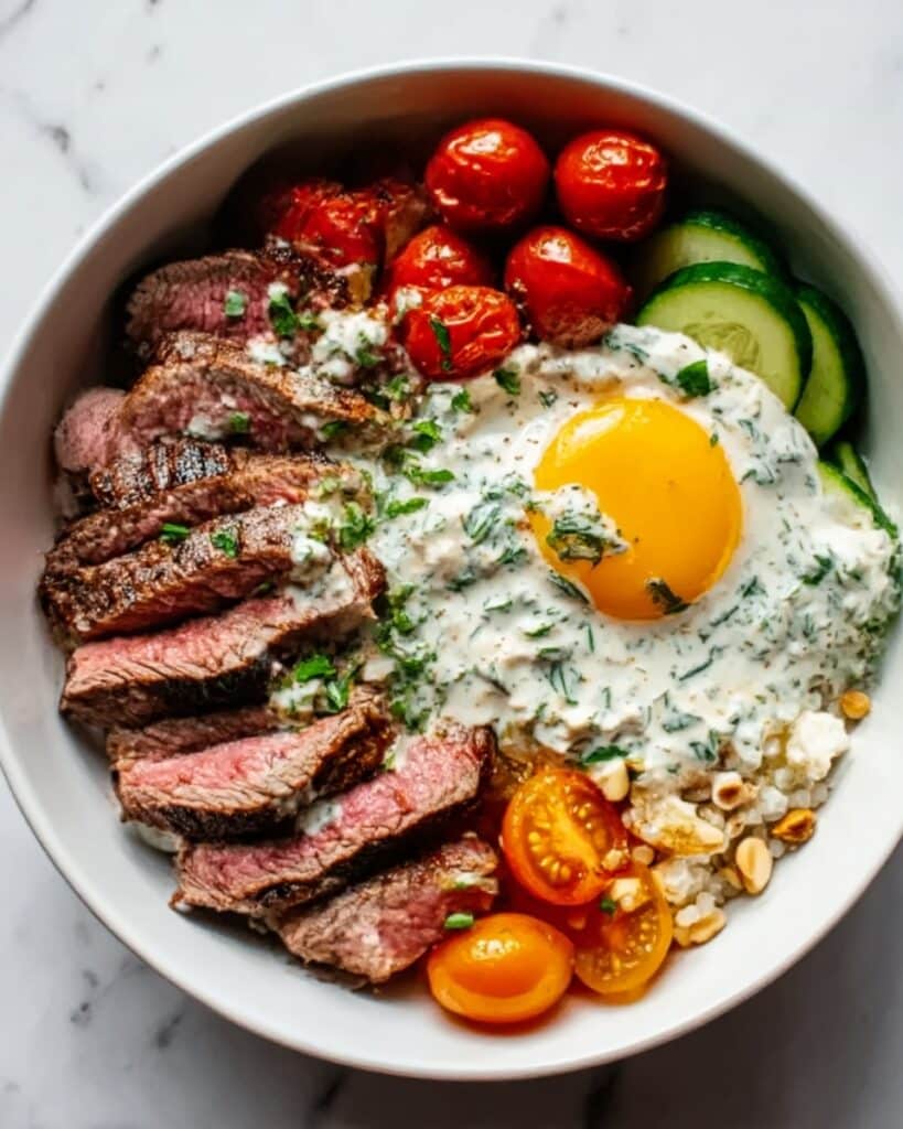 Mediterranean Steak Bowl Recipe