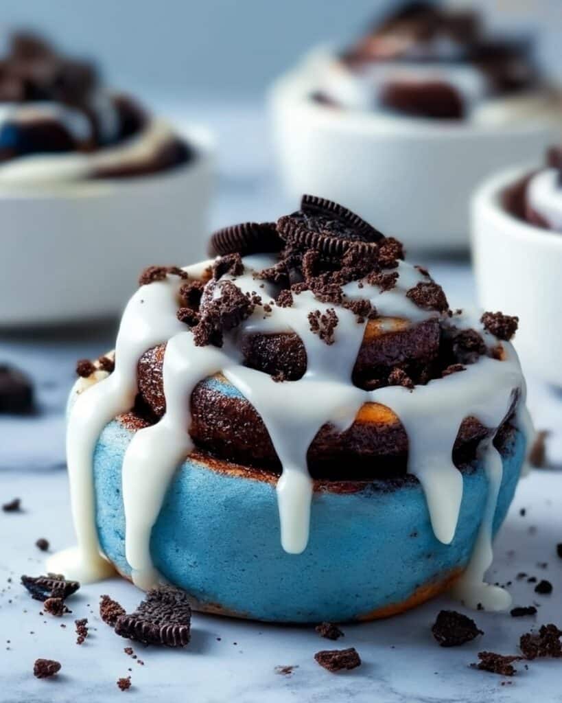 Cookie Monster Cinnamon Rolls Recipe
