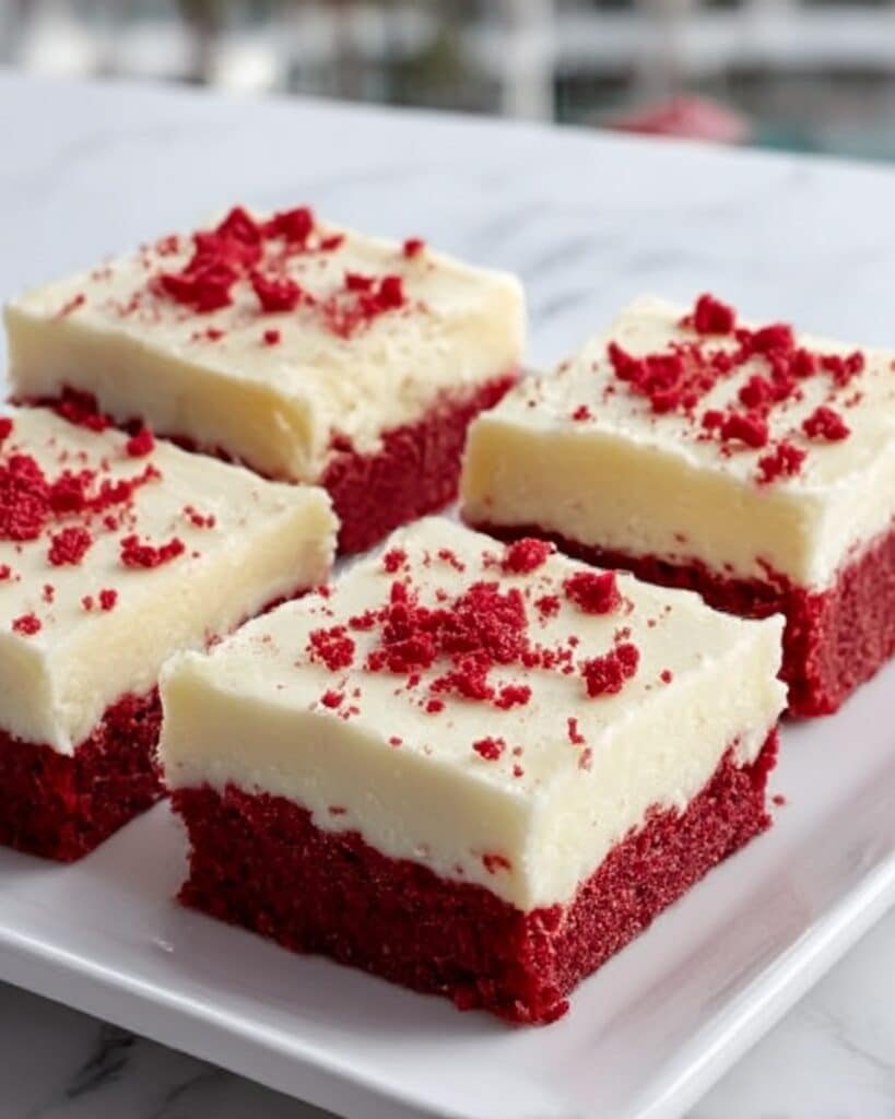 Red Velvet Cookie Bars Recipe