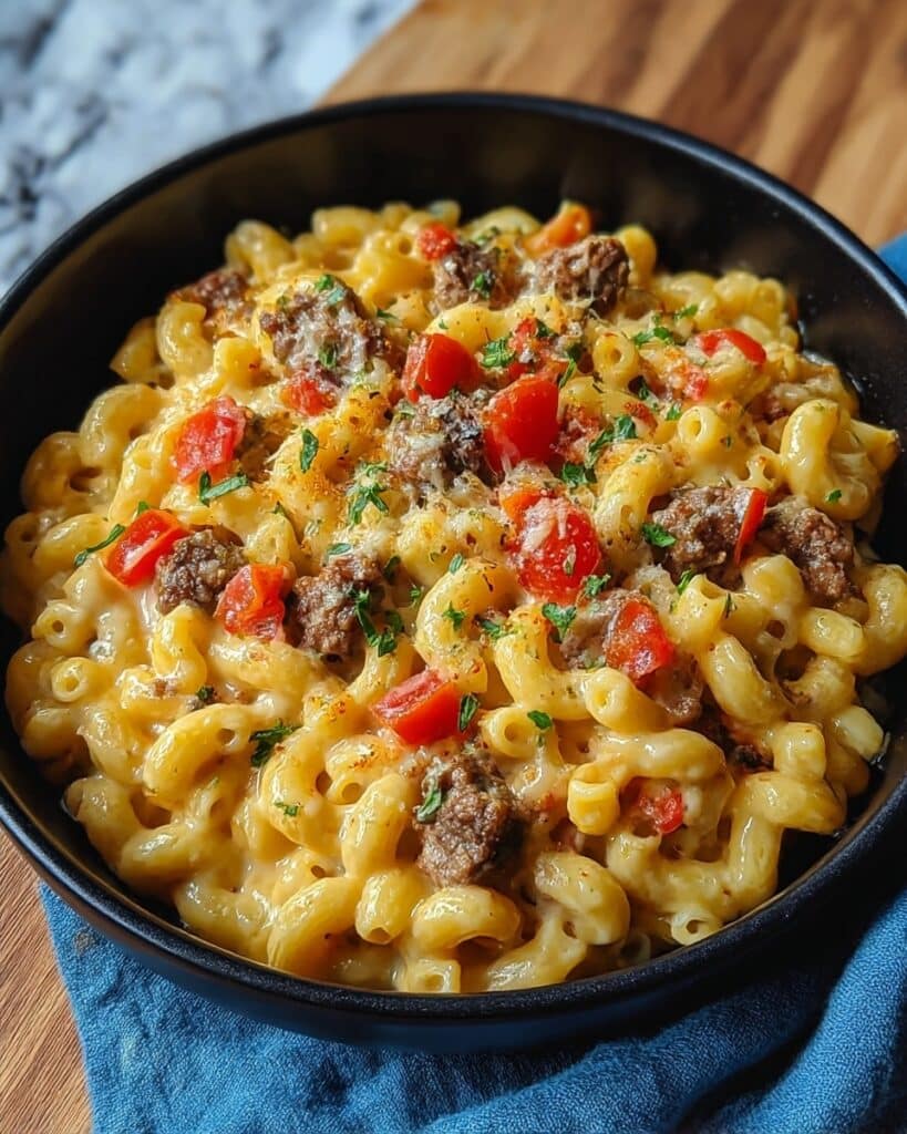 Heavenly Steak & Pepper Jack Queso Mac for Cozy Nights Recipe