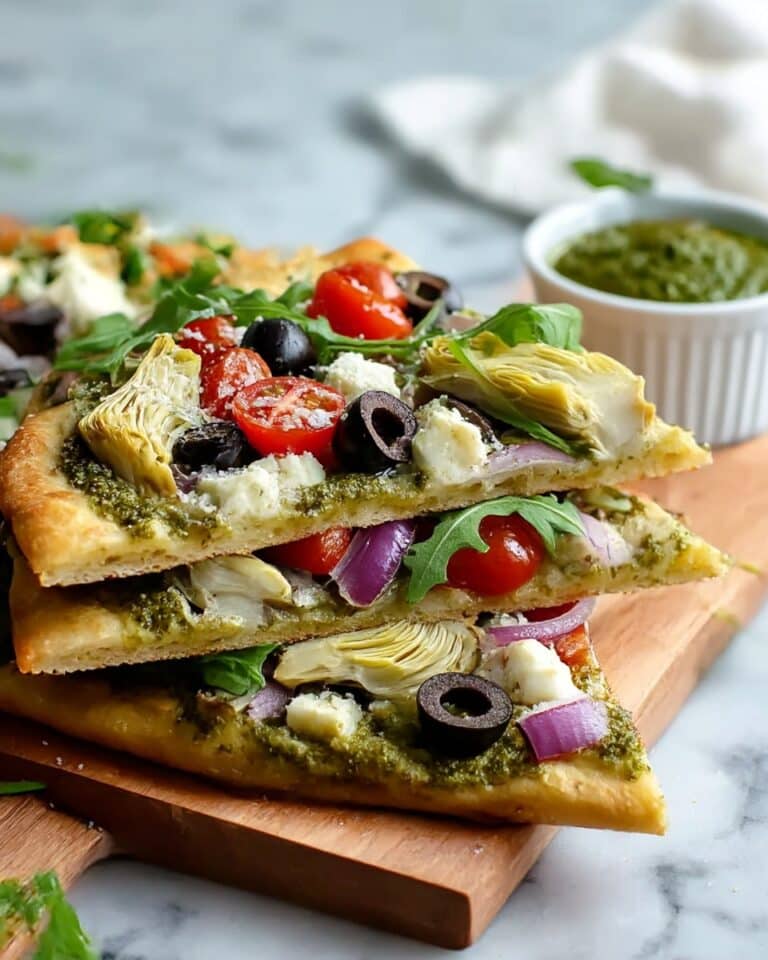 Best Mediterranean Flatbread Pizza Recipe