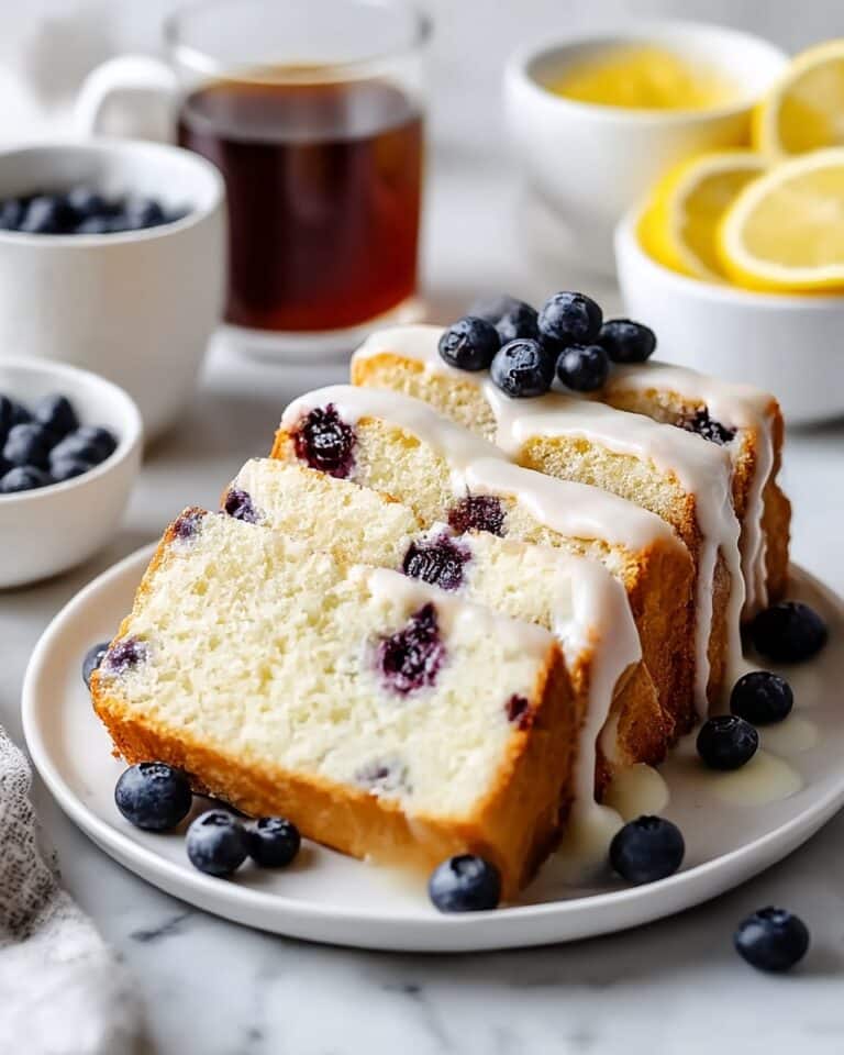 Heavenly Moist Blueberry Lemon Angel Food Cake Recipe