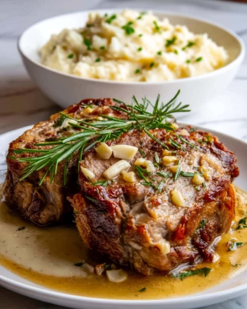 Garlic Rosemary Beef Pot Roast with Creamy Risotto Recipe