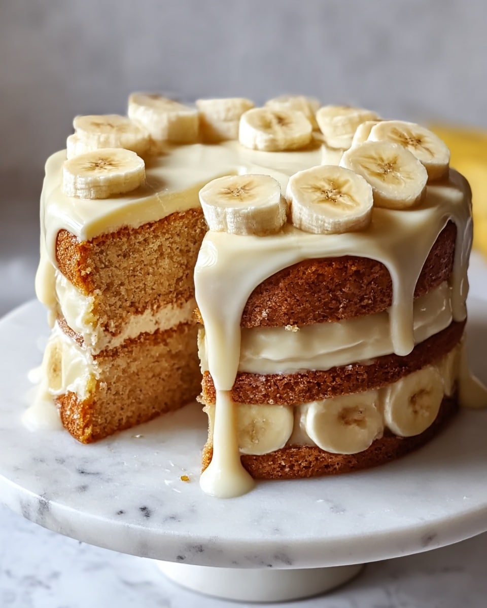 Heavenly Banana Cake With Cream Cheese Frosting Recipe