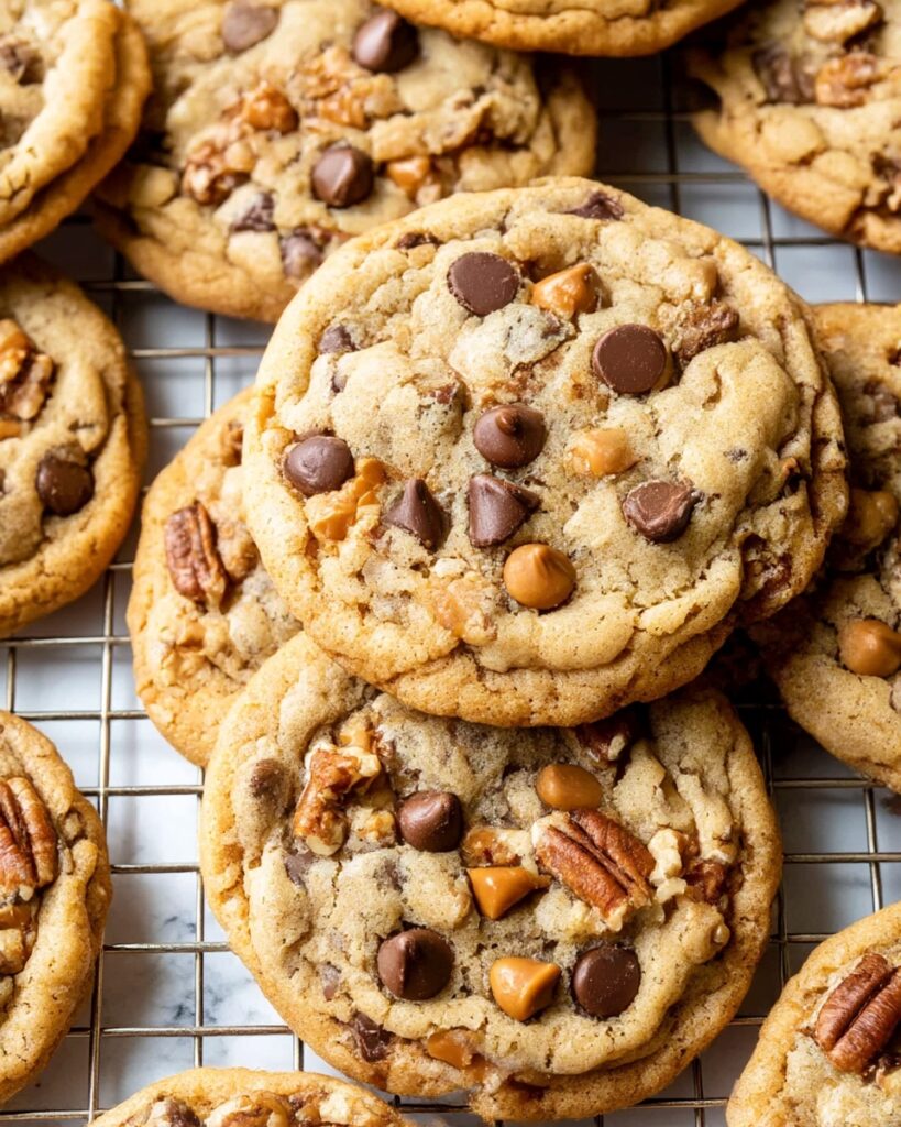 Caramel Pecan Chocolate Chip Cookies Recipe