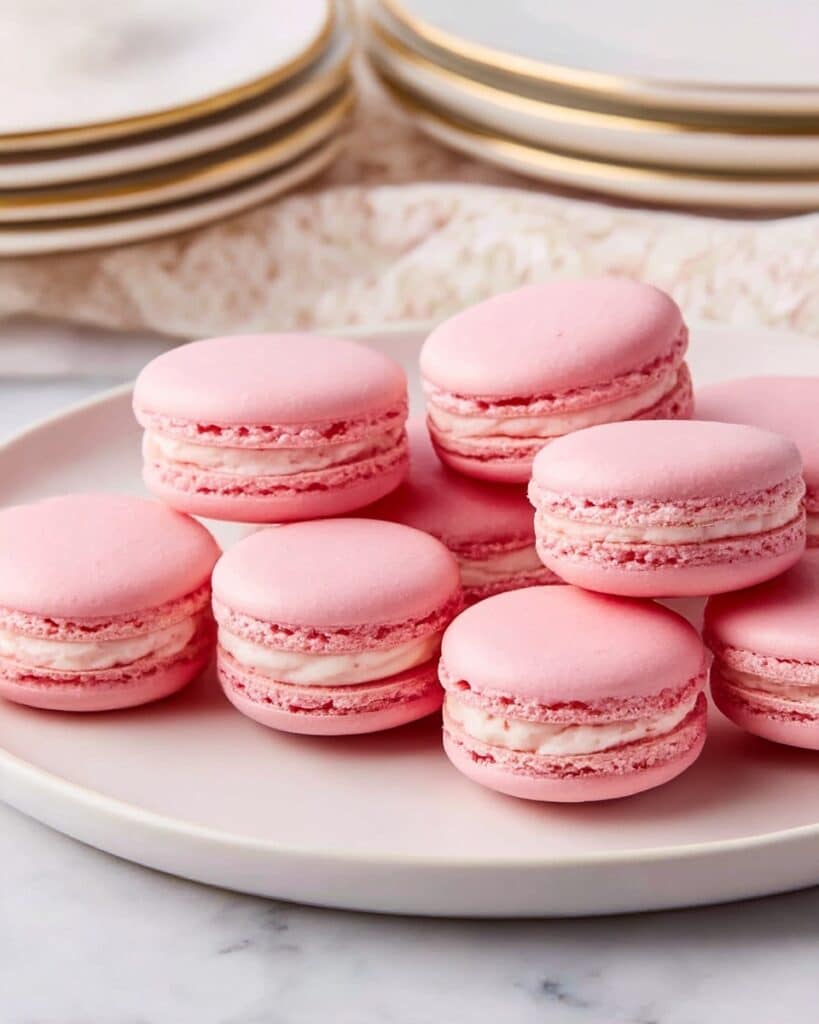 Perfectly Crispy Almond Macarons with Classic Vanilla Buttercream Filling Recipe