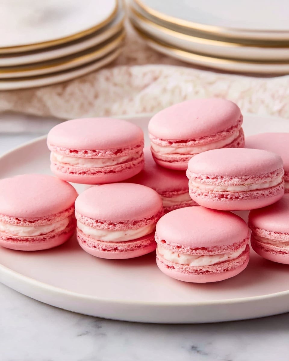 Perfectly Crispy Almond Macarons with Classic Vanilla Buttercream Filling Recipe