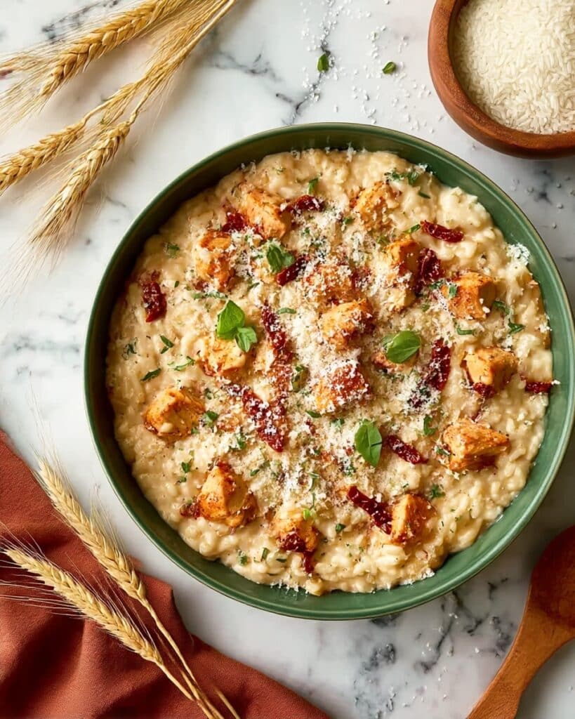 Parmesan Sun-Dried Tomato Chicken Rice Bake Recipe