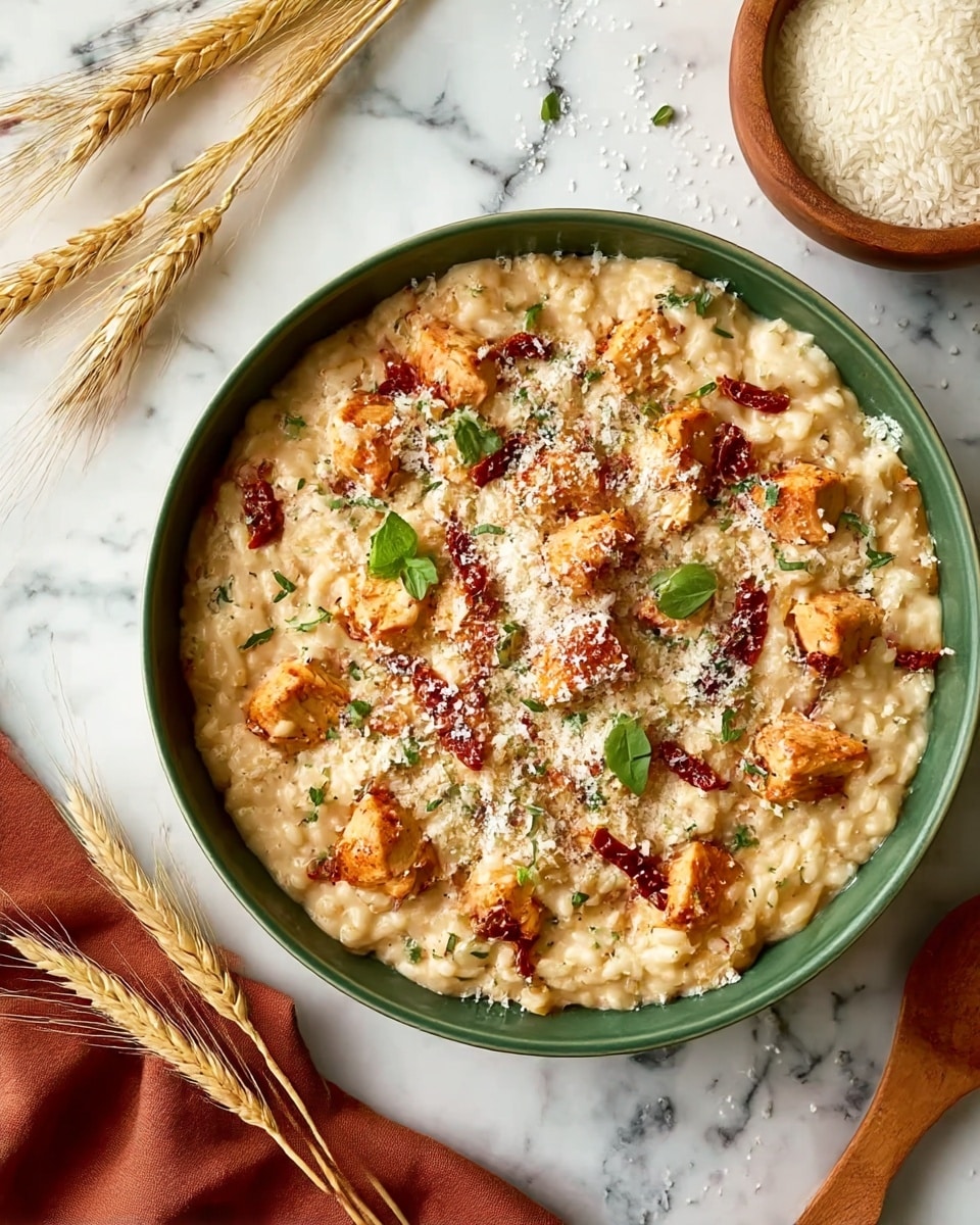 Parmesan Sun-Dried Tomato Chicken Rice Bake Recipe