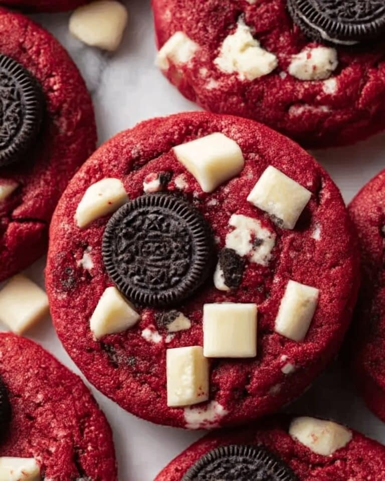 Crushed Oreo Red Velvet Cookies Recipe