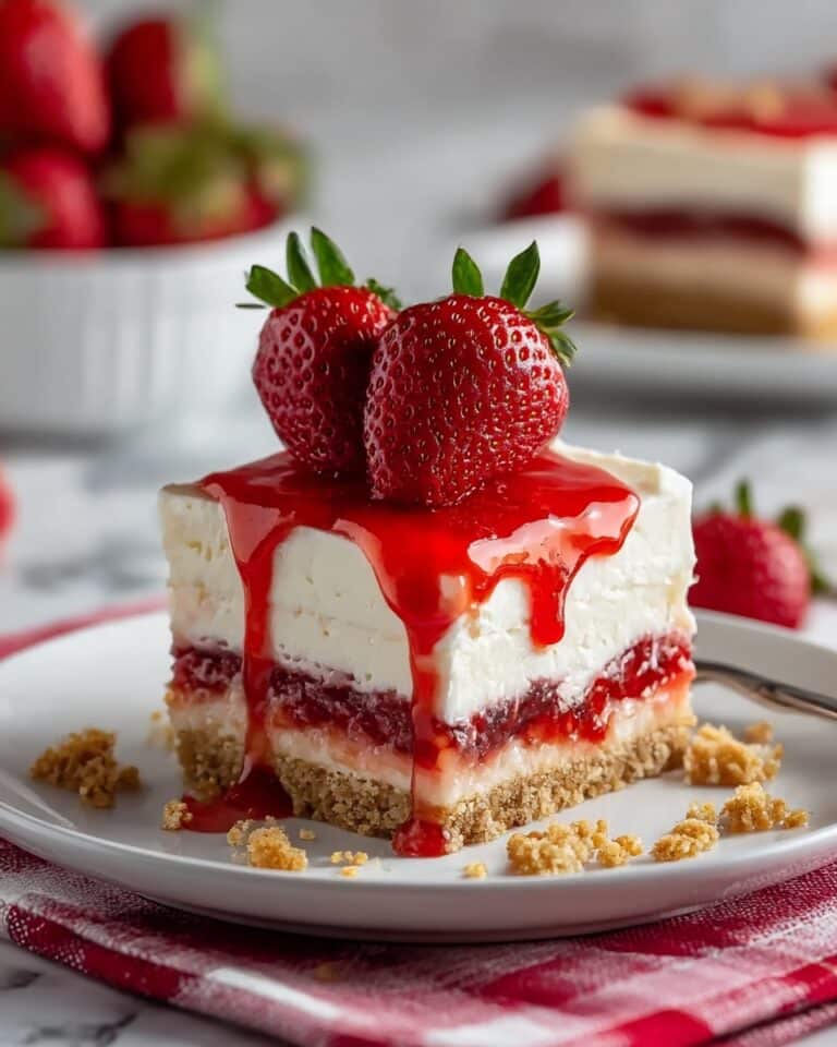 Strawberry Crunch Cheesecake Recipe