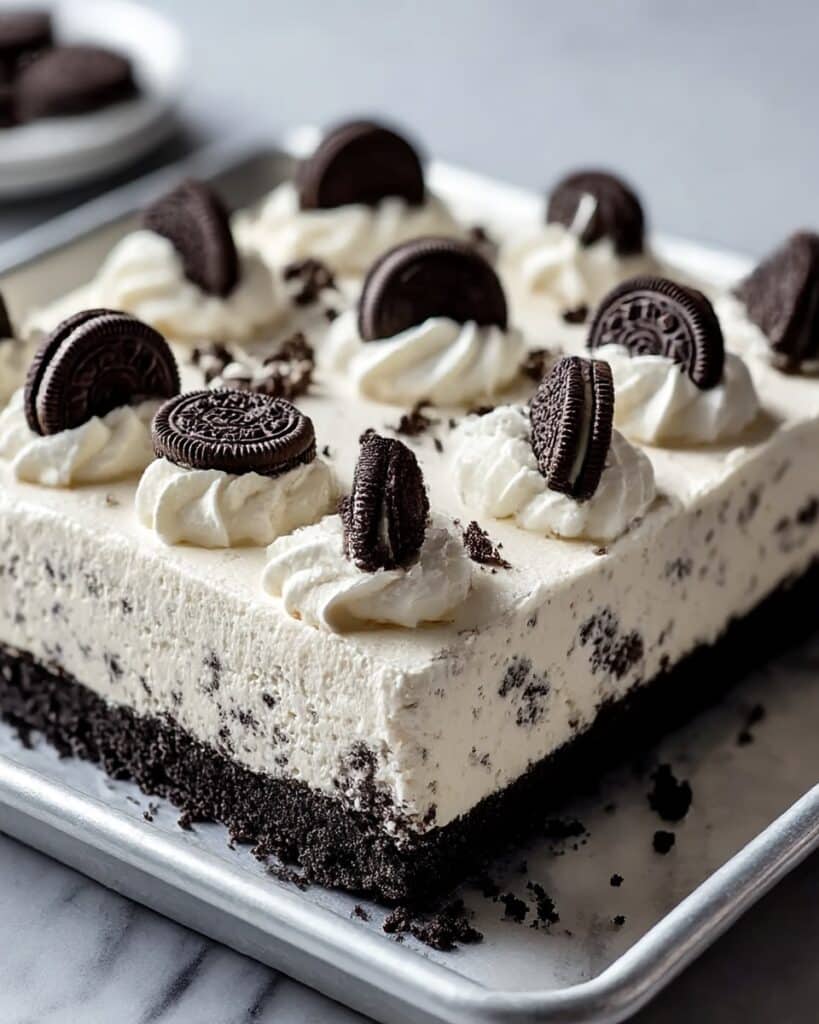 Cookies and Cream Sheet Cake Recipe