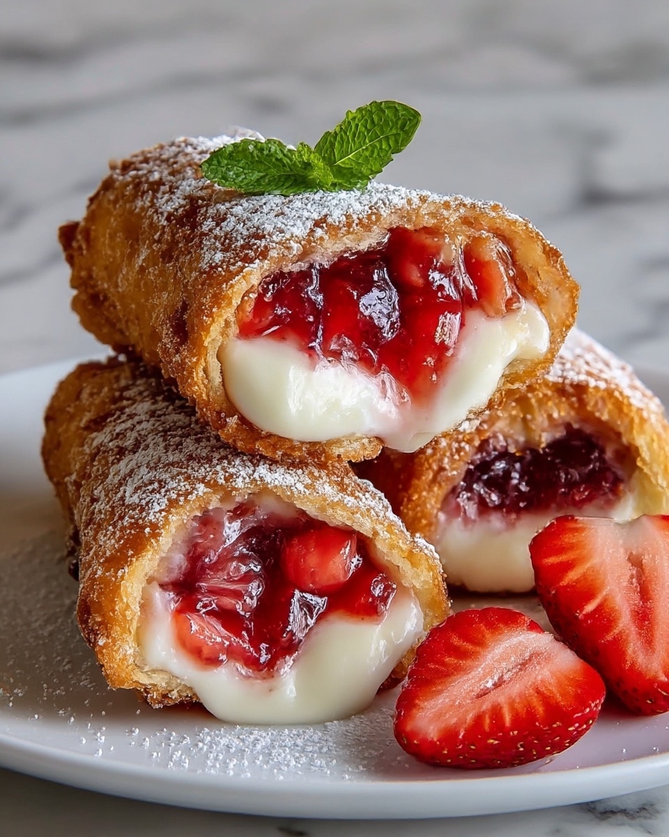 Deep Fried Strawberry Cheesecake Pies Recipe