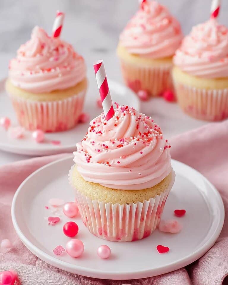 Strawberry Milkshake Cupcakes Recipe