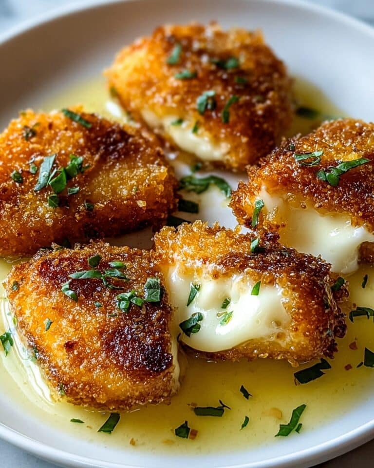 Crispy Parmesan Chicken with Creamy Garlic Sauce Recipe