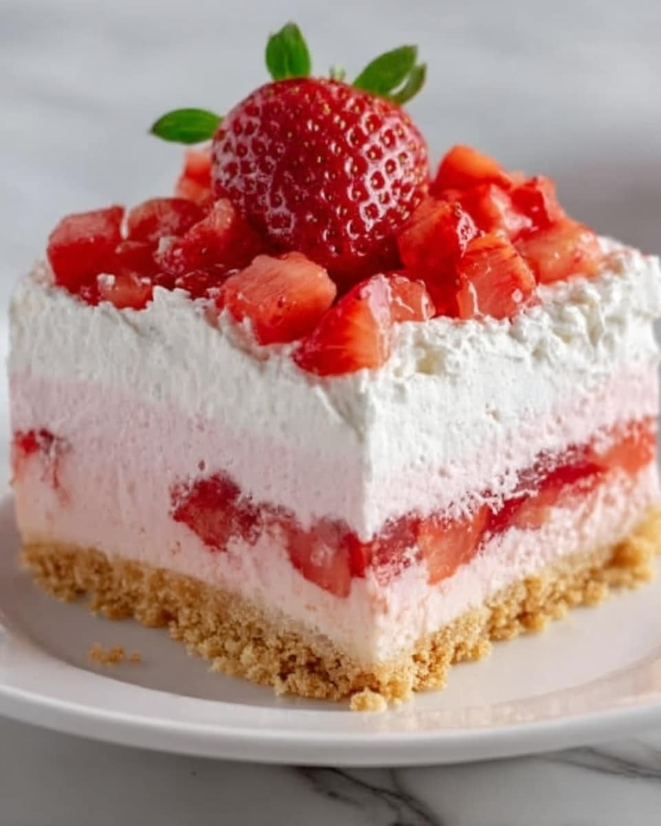 No Bake Strawberry Lasagna Recipe