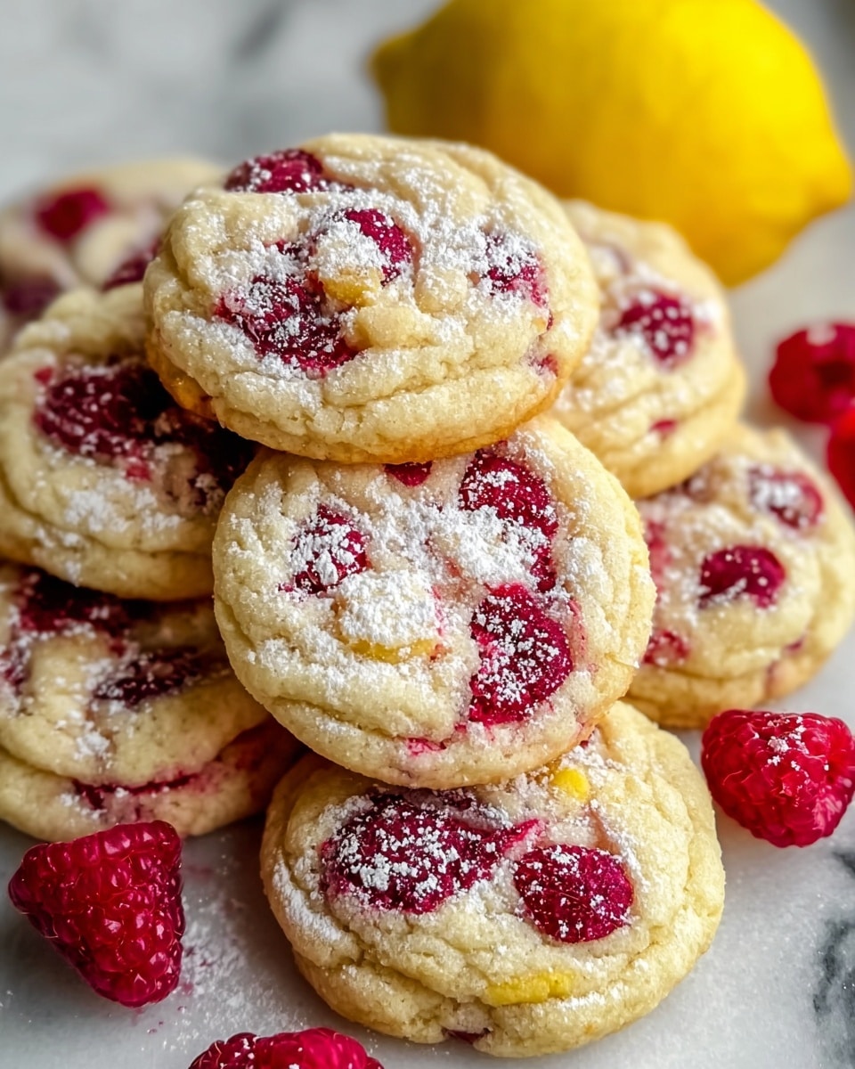 Chewy Lemon Raspberry Cookies Recipe