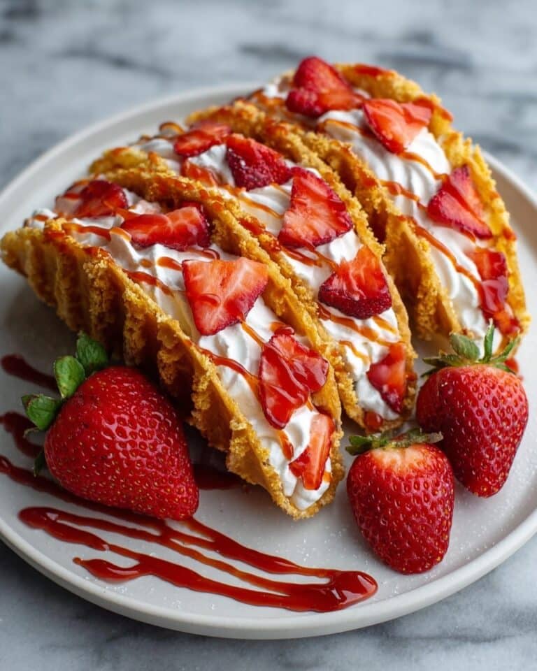 Strawberry Crunch Cheesecake Tacos Recipe