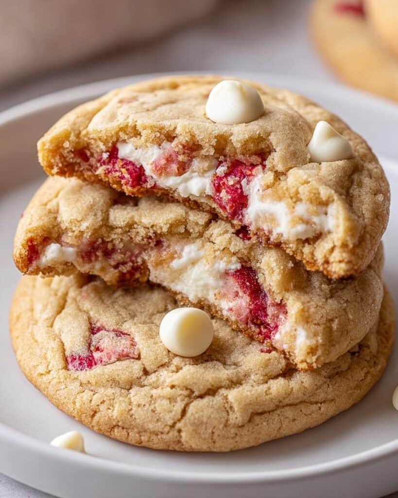 Strawberry Cheesecake Stuffed Cookies Recipe