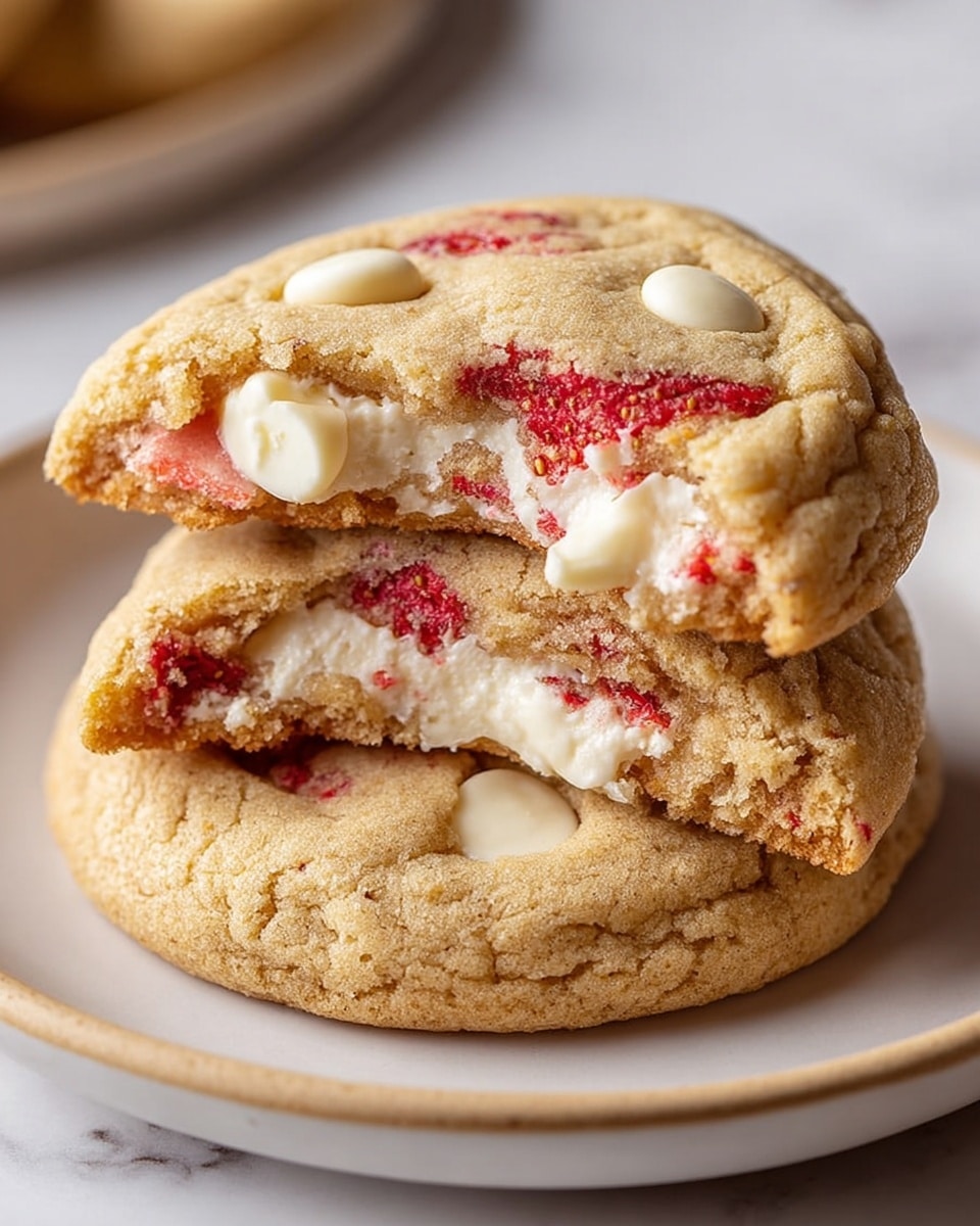 Strawberry Cheesecake Stuffed Cookies Recipe