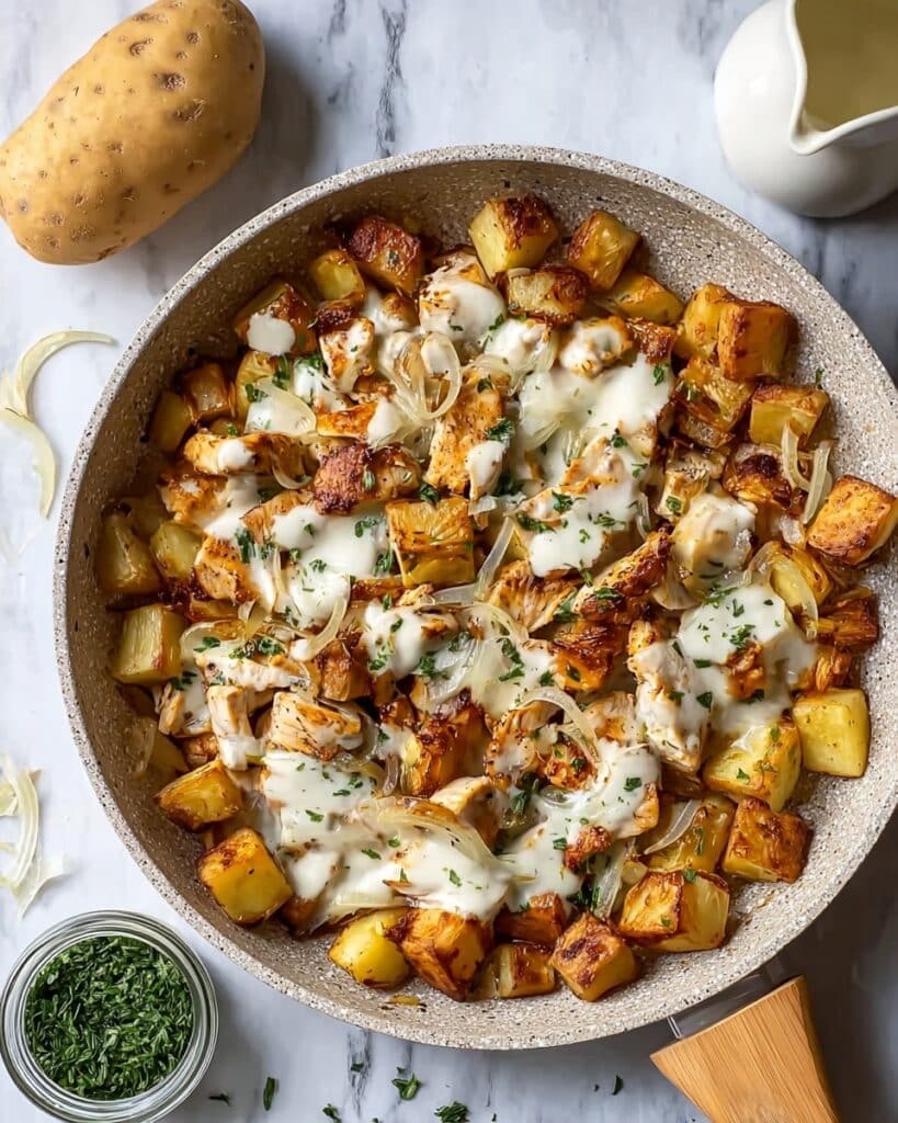 Garlic Parmesan Chicken and Potatoes Recipe