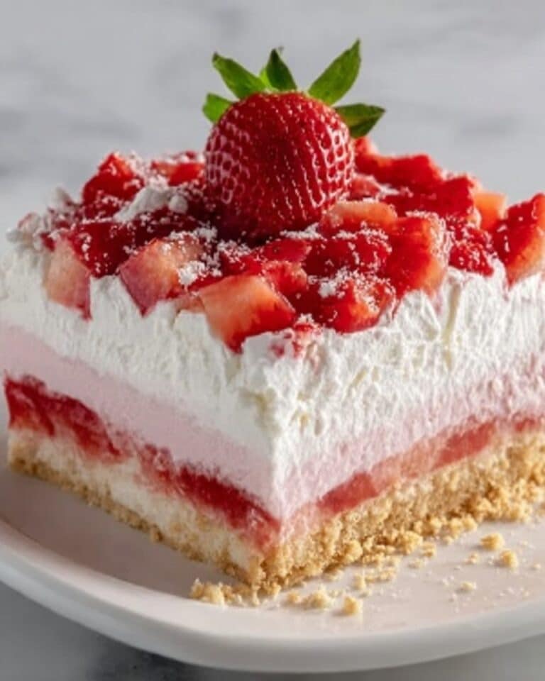 No Bake Strawberry Lasagna Recipe