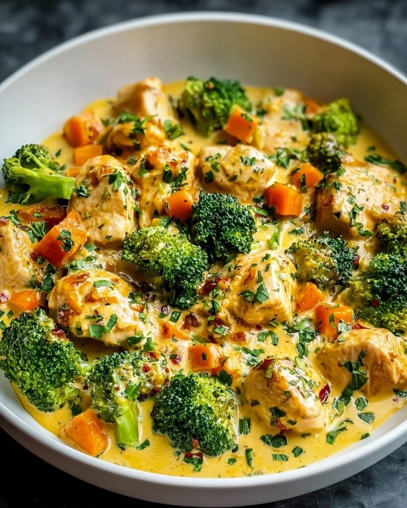 Crockpot Cheesy Chicken Broccoli Delight Recipe