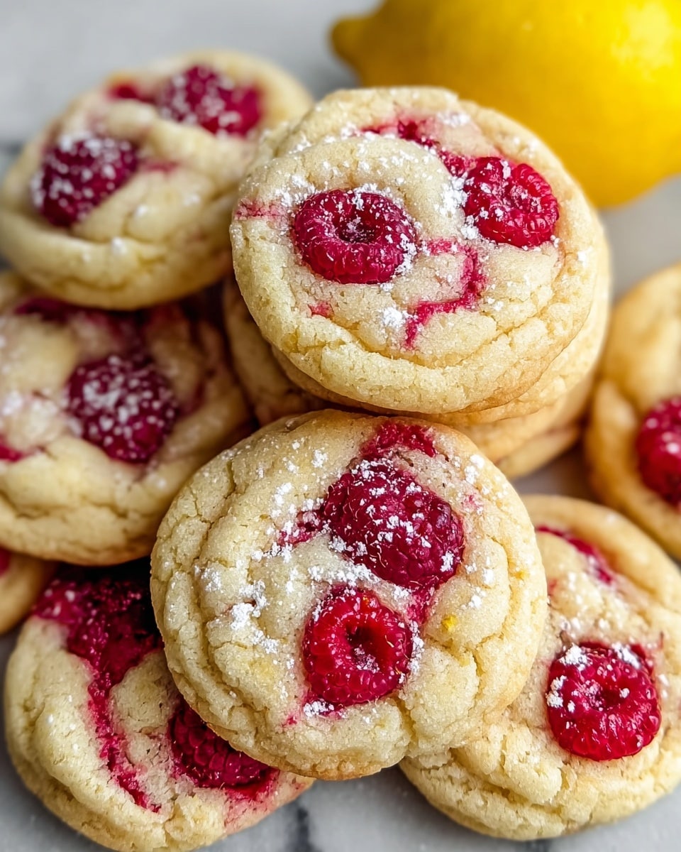 Chewy Lemon Raspberry Cookies Recipe