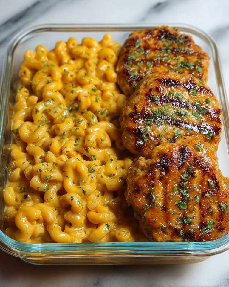High Protein Honey Garlic Butter Chicken with Mac & Cheese Recipe