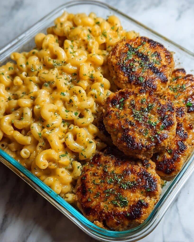 High Protein Honey Garlic Butter Chicken with Mac & Cheese Recipe