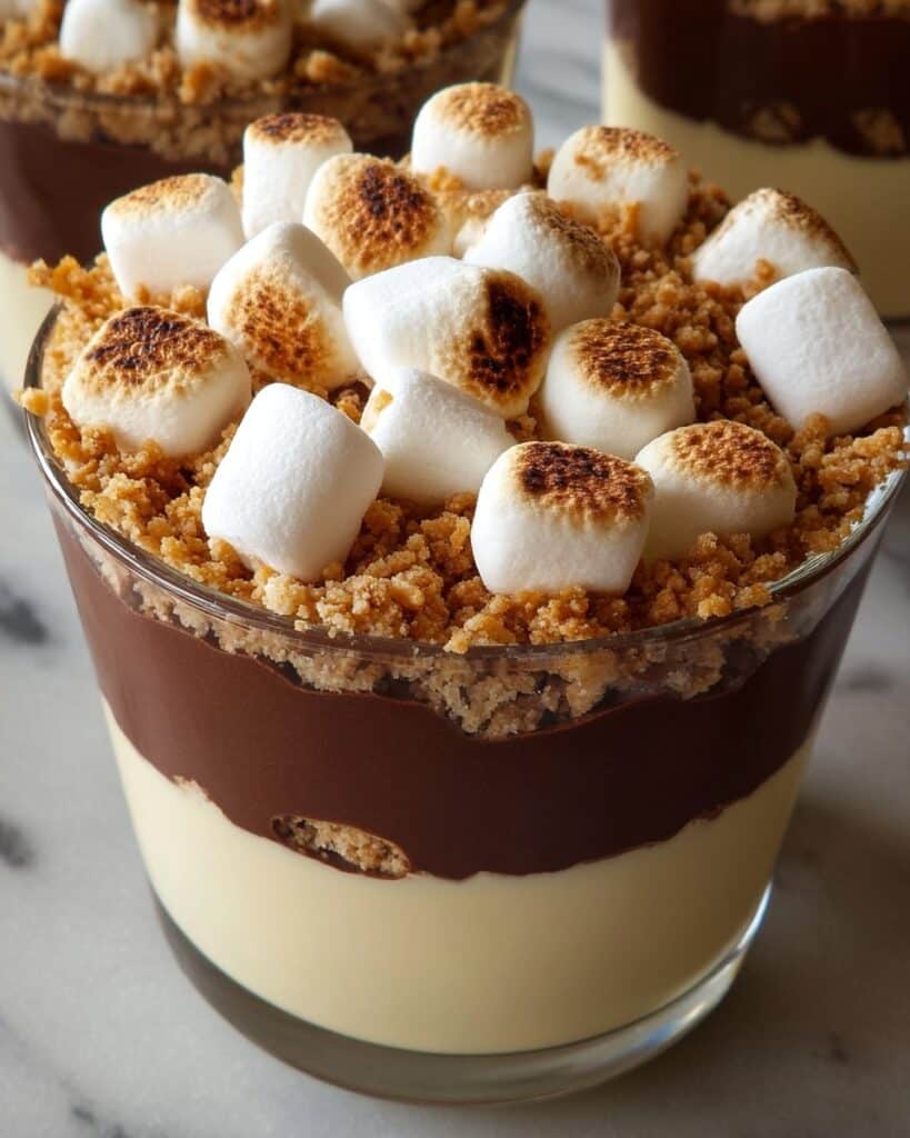 Easy No Bake S’mores Pudding Cups Recipe
